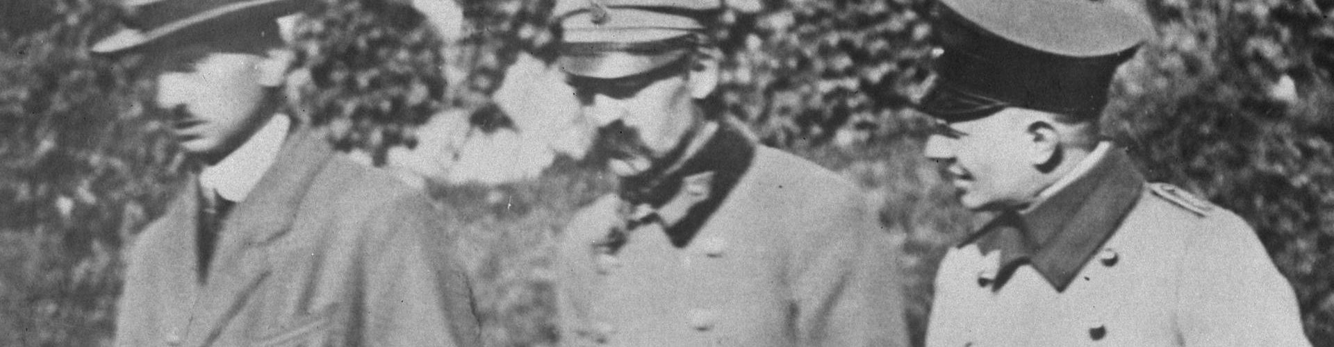 Józef Piłsudski na zdjęciu wykonanym w czasie jego internowania (domena publiczna)
