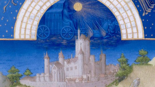 Fragment ilustracji z XV-wiecznego kalendarza