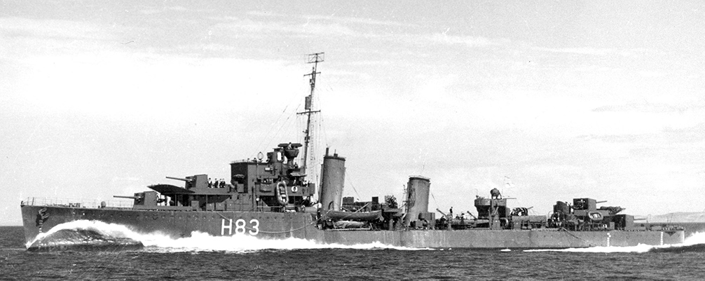 HMCS St. Laurent. Okręt, króry przybył na ratunek tonącym pasażerom Arandora Star