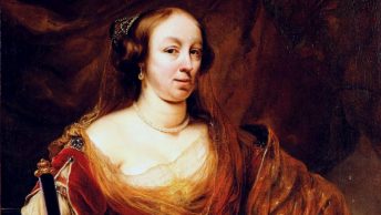 Ludwika Maria Gonzaga na portrecie pędzla Ferdinanda Bola.