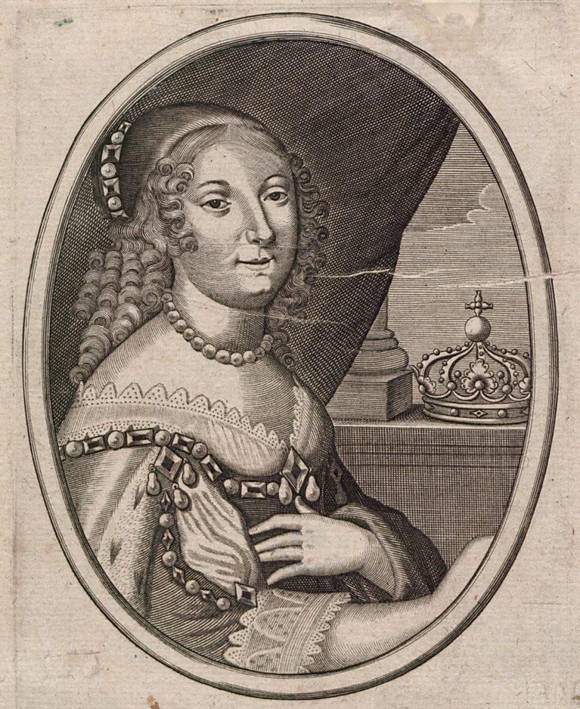 Ludwika Maria Gonzaga wedłu Pierre'a Aubry (po 1645 roku)