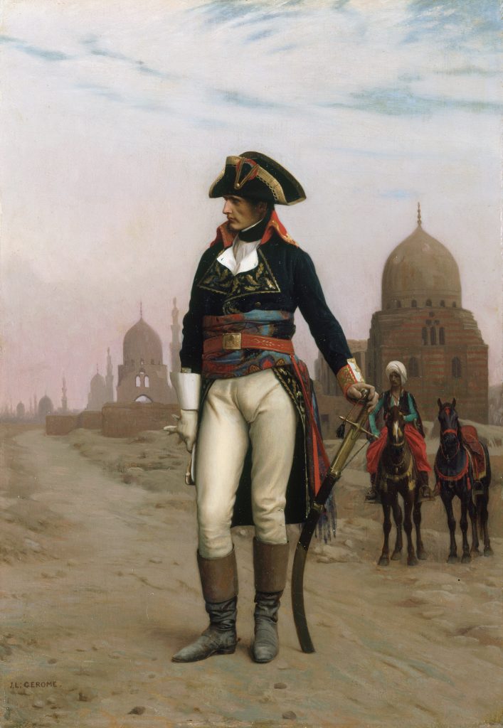 Napoleon w czasie kampanii egipskiej miał usta pełne frazesów (Jean Léon Gérôme/domena publiczna).