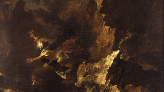 Los Empedoklesa inspirował wielu artystów (fot. Salvator Rosa/domena publiczna).)