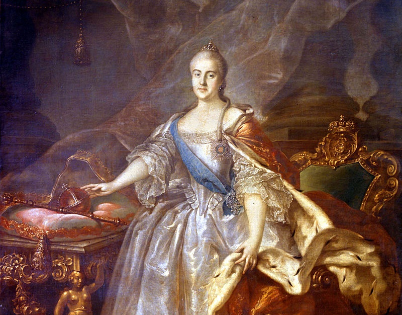 Katarzyna II na portrecie Iwana Argunowa (domena publiczna).