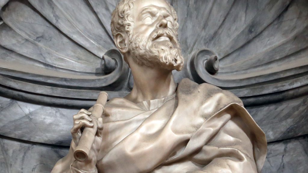 Popiersie Galileusza w bazylice Santa Croce we Florencji, fot. Sailko, CC-BY-SA 3,0.