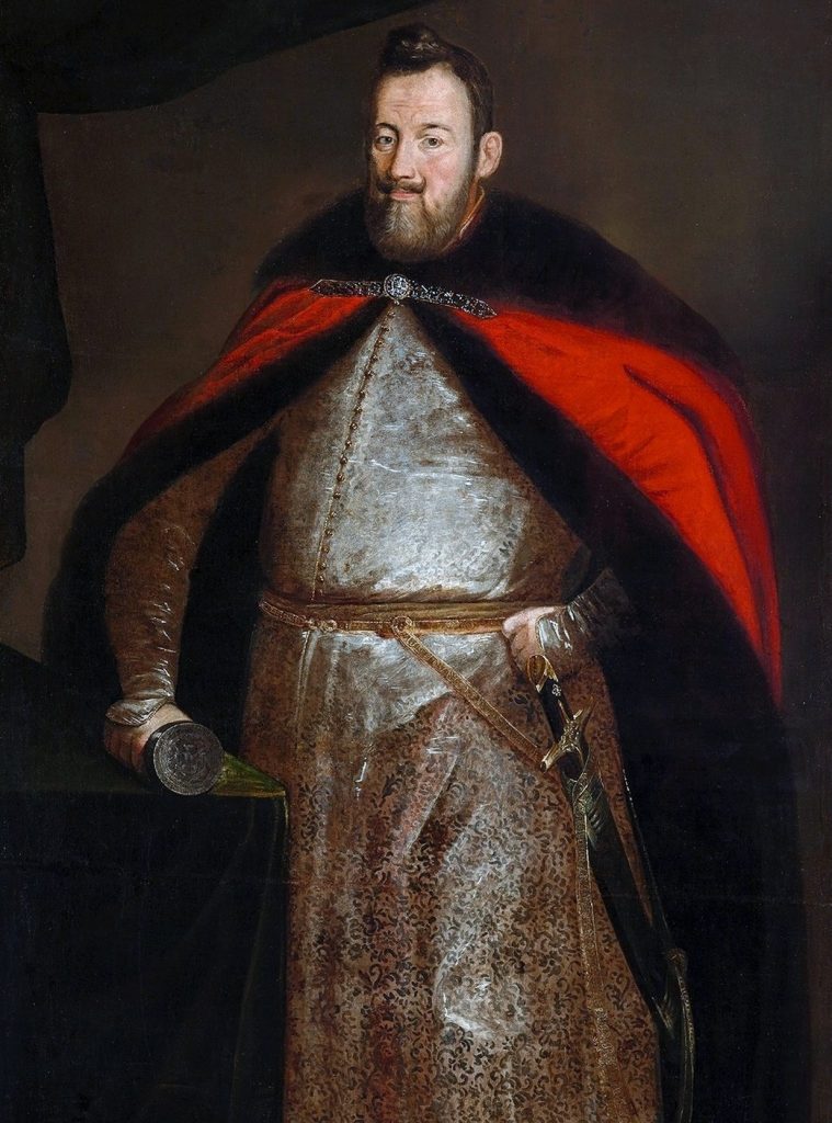Jerzy Ossoliński  na portrecie pędzla  Peetera Danckersa de Rij (domena publiczna).