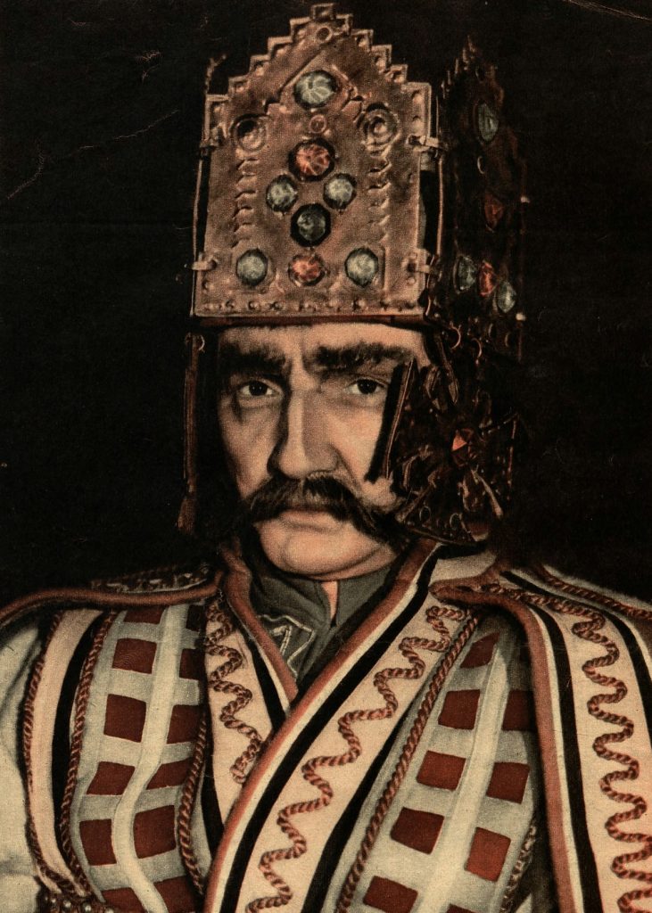 Bolesław Szczodry nie zamierzał pytać kogokolwiek o zgodę na koronację. Na ilustracji Wacław Nowakowski wcielający się w monarchę (domena publiczna).