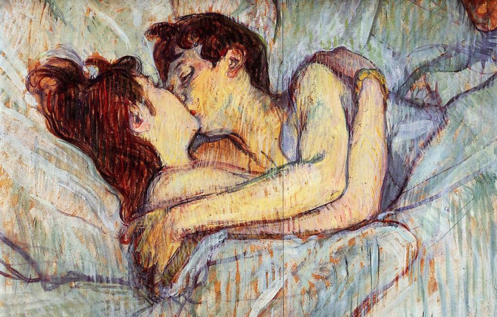 Na przełomie XIX i XX wieku pierwszy raz z przyjaciółką lub szkolną miłością prawie się nie zdarzał (Henri de Toulouse-Lautrec/domena publiczna).