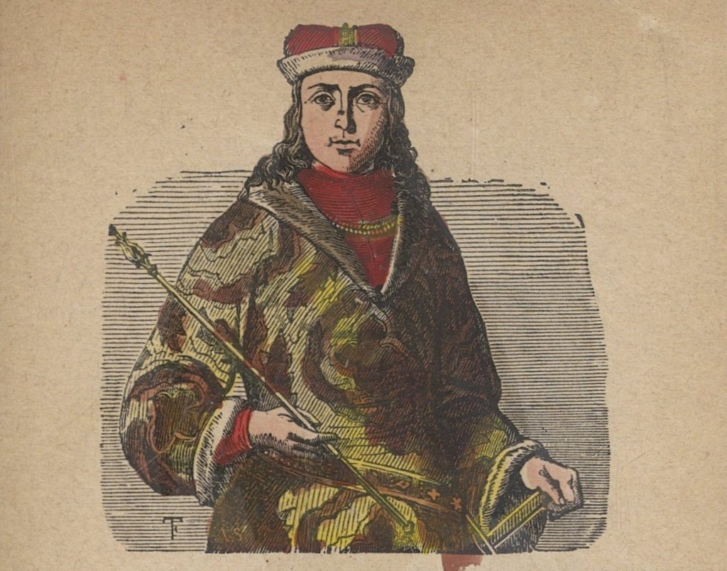Władysław III Laskonogi w wyobrażeniu XIX-wiecznego artysty (domen publiczna).