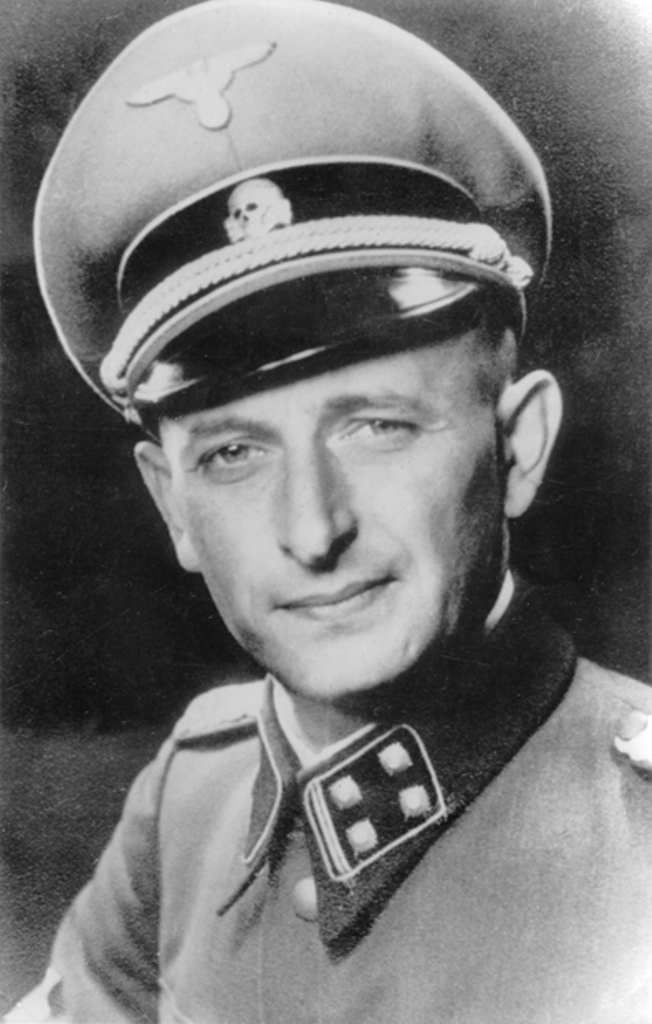 Architekt zagłady europejskich Żydów Adolf Eichmann (domena publiczna).