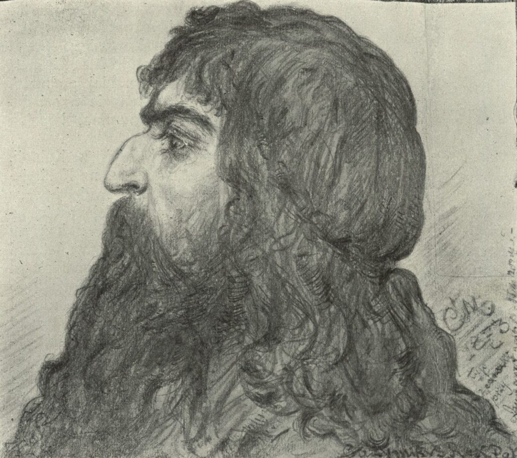 Kazimierz był późnym dzieckiem. Na ilustracji szkic portretu władcy autorstwa Jana Matejki (domena publiczna).