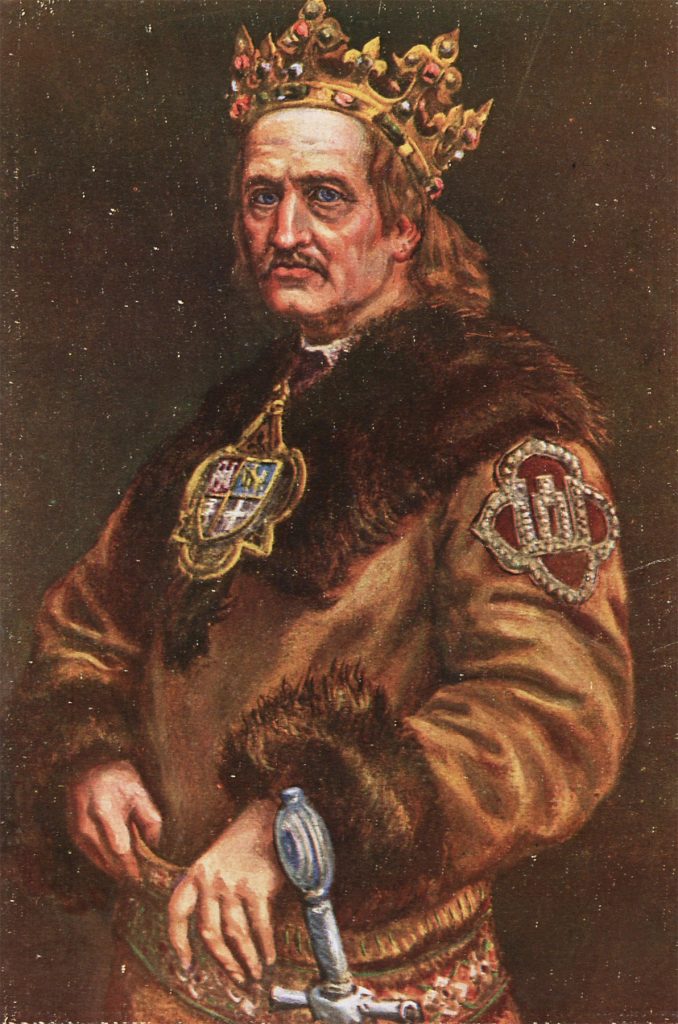 Władysław Jagiełło w wyobrażeniu Jana Matejki (domena publiczna).