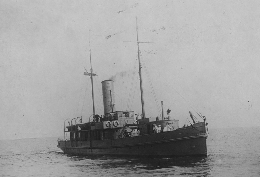 ORP Pomorzanin. Pierwszy okręt polskiej Marynarki Wojennej na Bałtyku (domena publiczna).