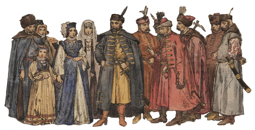 Przedstawiciele elit Rzeczpospolitej Obojga Narodów w drugiej połowie XVI wieku. Wyobrażenie Jana Matejki.