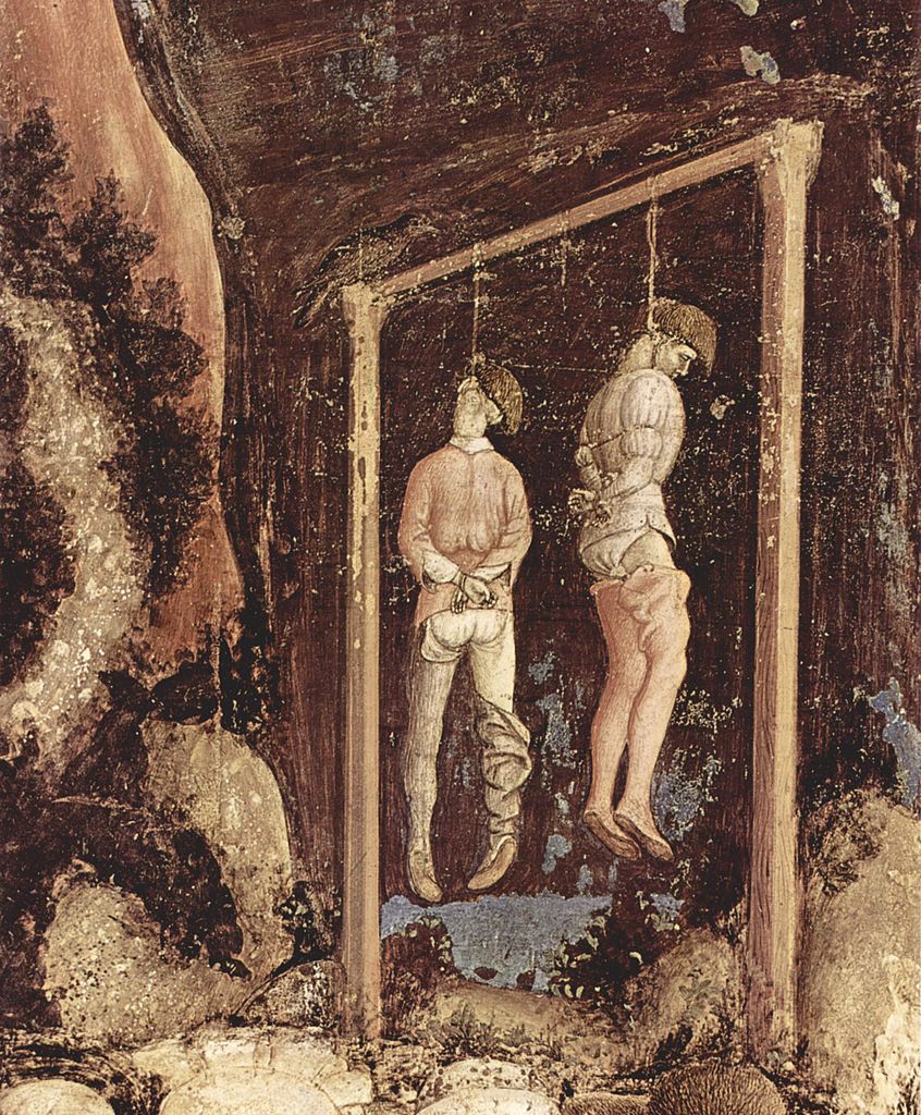 W średniowiecznym Krakowie złodzieje byli nie tylko chłostani, ale trafiali również na szubienicę (Pisanello/domena publiczna).