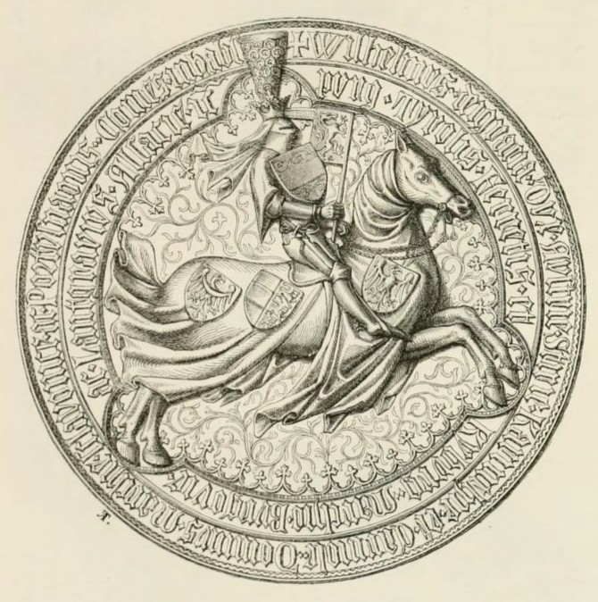 Pieczęć Wilhelma Habsburga,  To za niego wydano Jadwigę, gdy była jeszcze dzieckiem (Karl von Sava/domena publiczna).