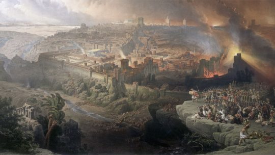 Zburzenie Jerozolimy w wyobrażeniu XIX-wiecznego artysty.