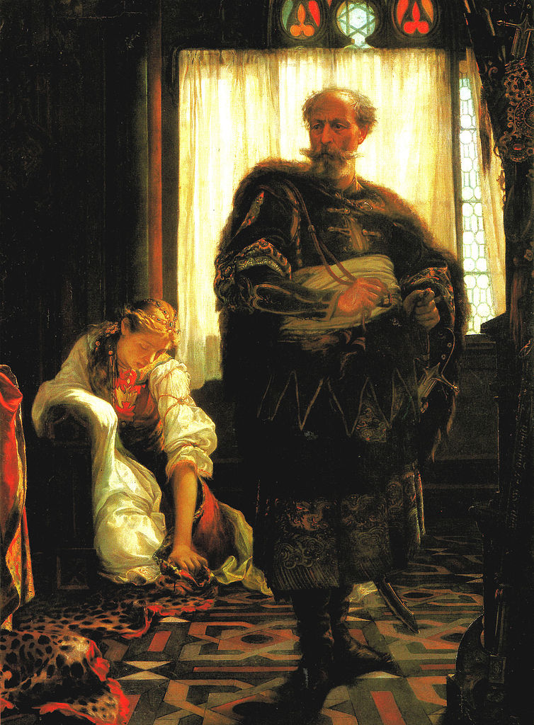 Felicjan Zach i jego córka Klara na węgierskim obrazie z połowy XIX wieku