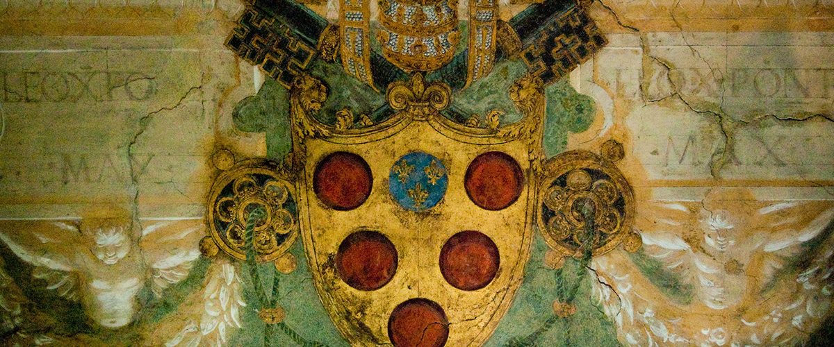 Herb rodu Medyceuszy w muzeum watykańskim