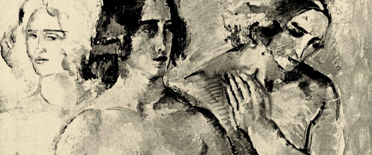 Fragment obrazu Heleny Het-Kwiatkowskiej Równowaga z 1933 roku.