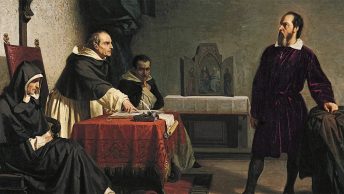 Galileusz przed inkwizycją. XIX-wieczny obraz Cristiana Bantiego.
