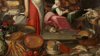 Kuchenny rozgardiasz na obrazie nieznanego XVI-wiecznego malarza.