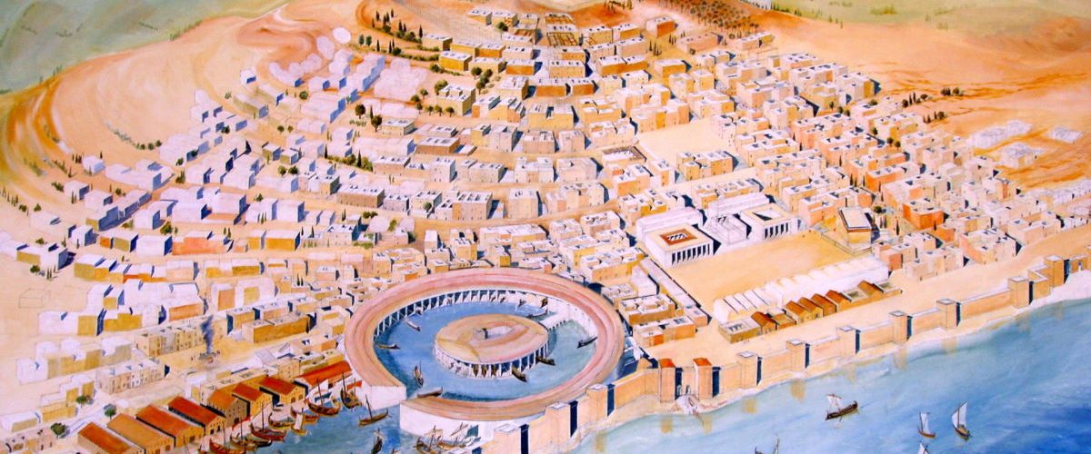 Rekonstrukcja wyglądu miasta w Muzeum Narodowym Kartaginy