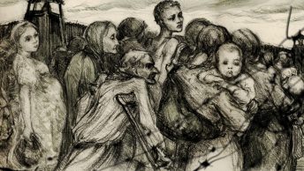 Fragment plakatu promującego film Marianny Janowskiej "The Women of Gulag".