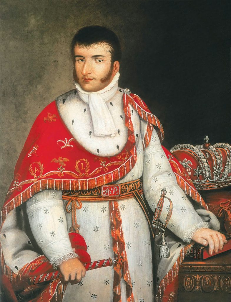Augustin de Iturbide jako cesarz Meksyku Augustyn I.