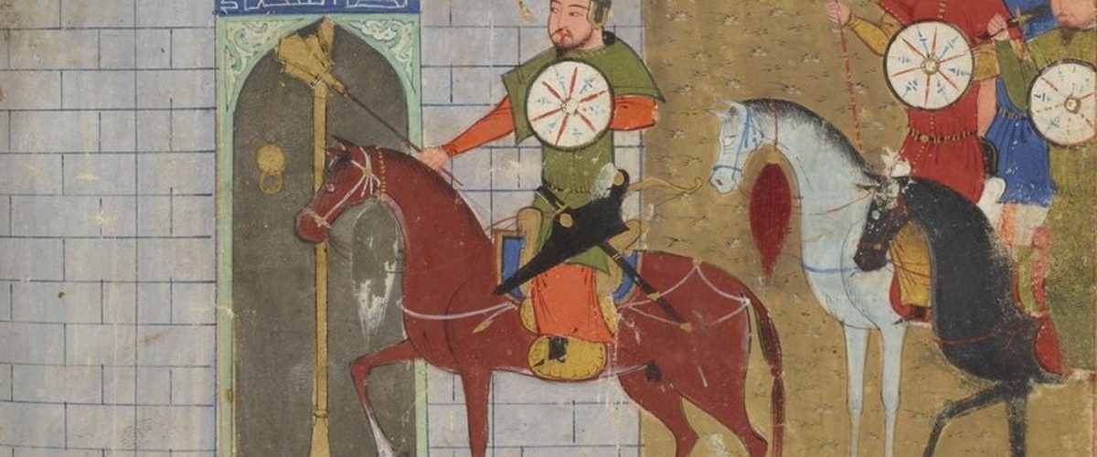 Oblężenie Pekinu przez hordę Czyngis-chana. Perska miniatura z XV wieku.