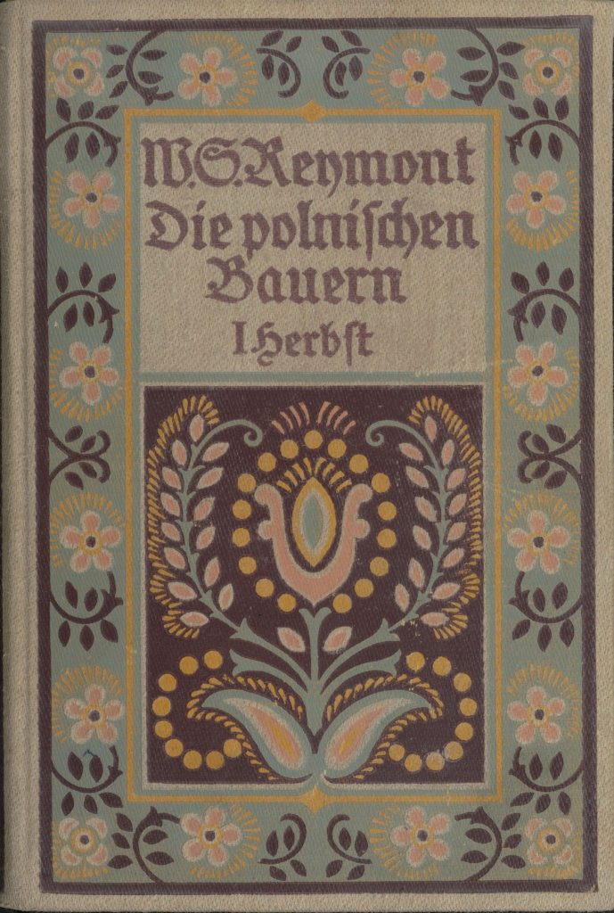 Okładka pierwszego niemieckiego wydania Chłopów Reymonta (domena publiczna).