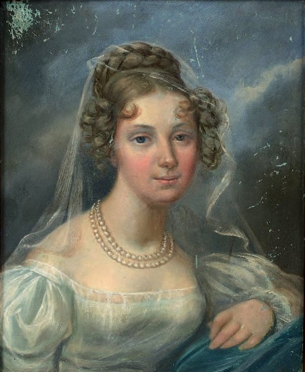 Portret Joanny Grudzińskiej z około 1820 roku (domena publiczna).