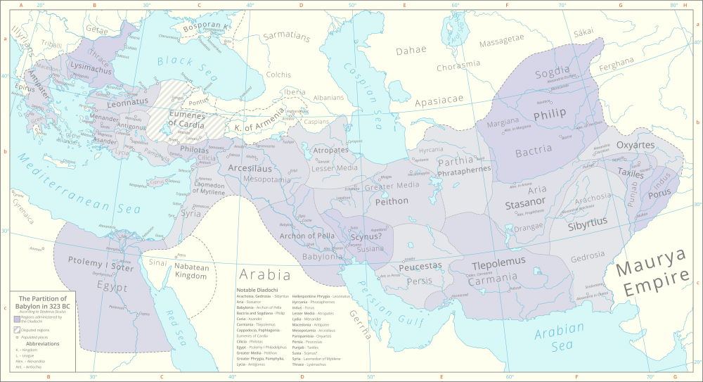 Podział imperium Aleksandra Wielkiego na satrapie