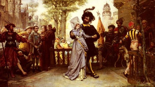 Prawo pierwszej nocy. XIX-wieczny obraz Julesa-Arsene'a Garniera.
