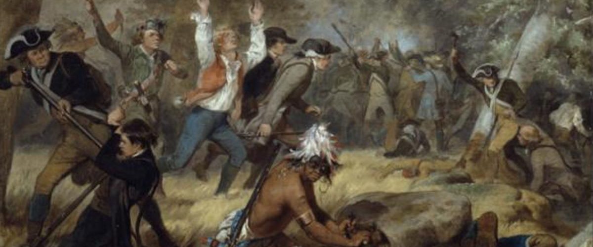 Bitwa w dolinie Wyoming na obrazie Alonza Chappela.