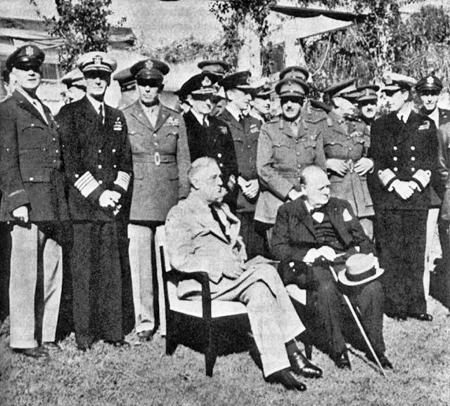 Już podczas konferencji w Casablance alianci zachodni zadeklarowali, że ich celem jest bezwarunkowa kapitulacja III Rzeszy. O separatystyczny pokoju nie mogło być mowy (domena publiczna).