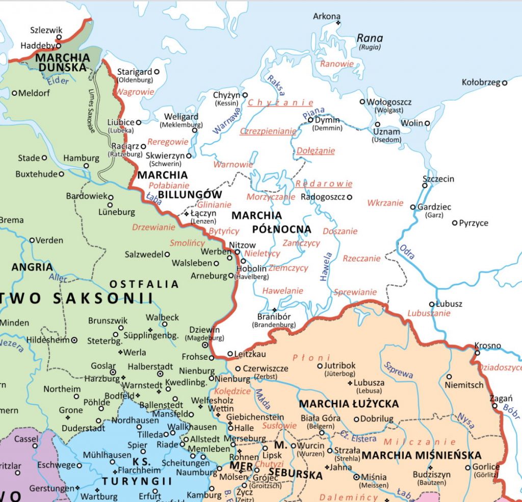 Pogranicze sasko-słowiańskie około roku 1000