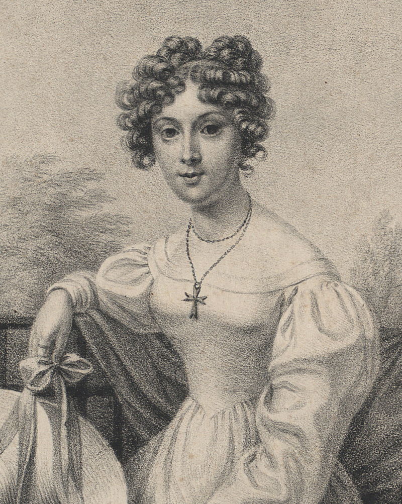 Portret młodej Klementyny Hoffmanowej.