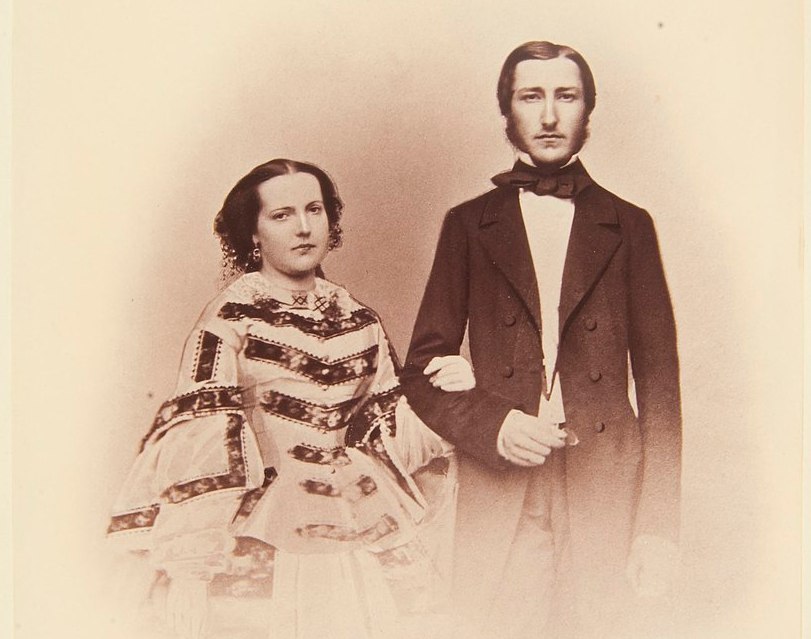 Maria Henrietta i książę Leopold. Zdjęcie wykonane najprawdopodobniej zanim para wzięła ślub (domena publiczna).