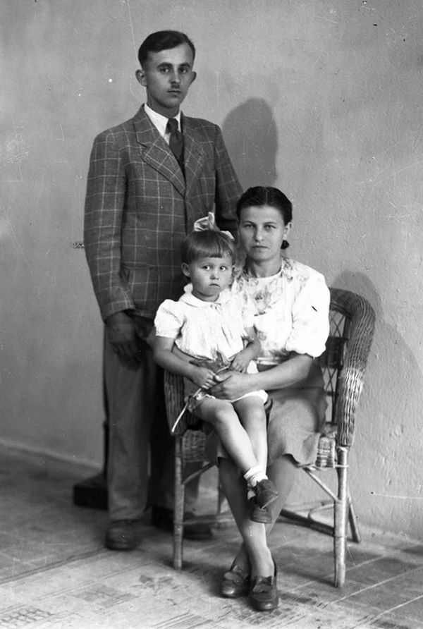 Stanisław Kuriata z żoną i córką