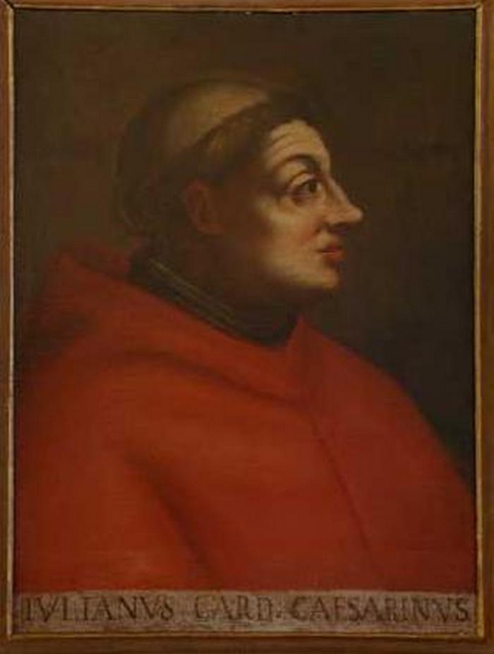XVI-wieczny portret legata papieskiego Giuliano Cesariniego (domena publiczna).