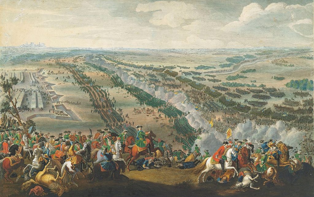Bitwa pod Połtawą na obrazie Pierre'a-Denisa Martina (domena publiczna).