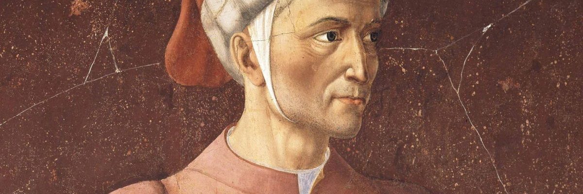 Dante Alighieri. Fresk z połowy XV wieku.