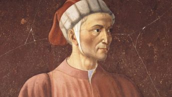 Dante Alighieri. Fresk z połowy XV wieku.