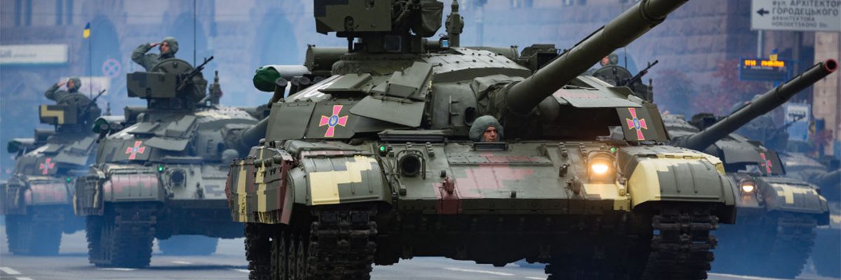 Ukraińskie czołgi podczas defilady z okazji Dnia Niepodległości w 2016 roku.