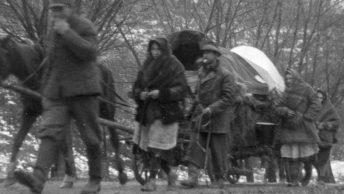 Polscy uchodźcy. Fotografia z 1941 roku.