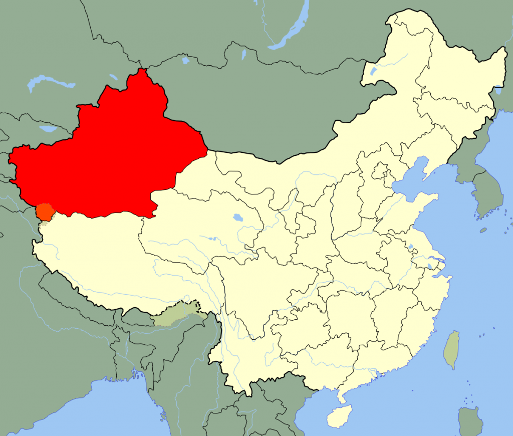 Region Autonomiczny Sinciang-Ujgur (Joowwww/domena publiczna).