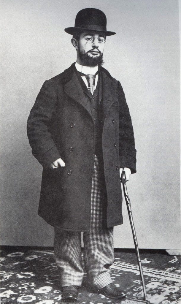 Henri de Toulouse-Lautrec na zdjęciu wykonanym w 1894 roku (Paul Sescau/domena publiczna).