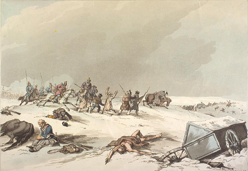 Kozacy atakujący francuskich maruderów (John Augustus/domena publiczna).