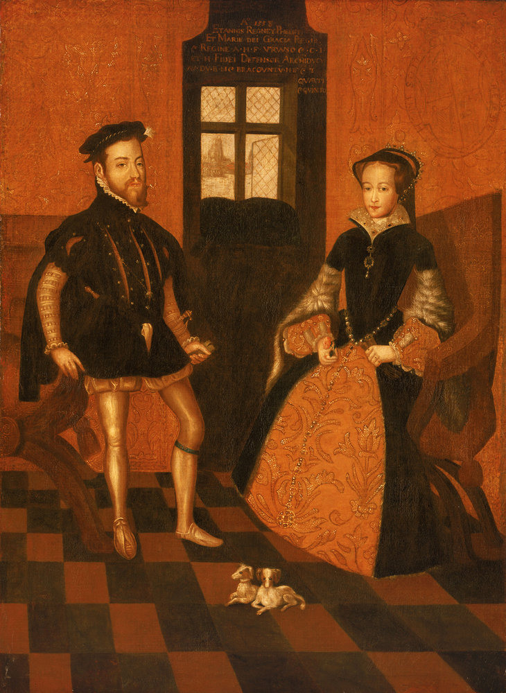 Królowa Maria i jej mąż Filip II (Hans Eworth/domena publiczna).